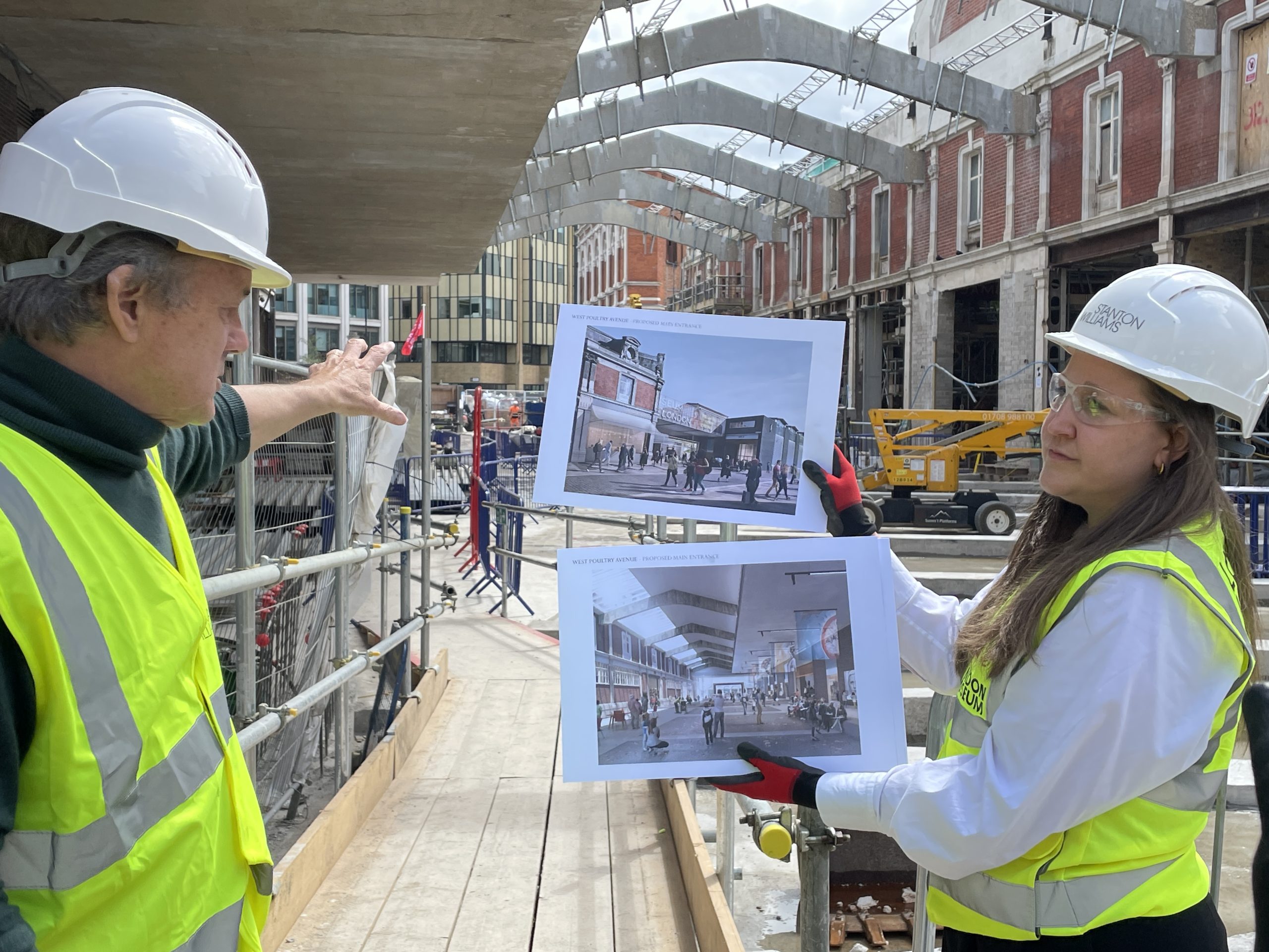 Museum lead architect Paul Williams and Claire Dale-Lace, Senior Associate, Stanton Williams
